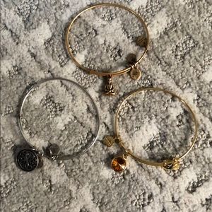 Alex and Ani set of 3 bracelets